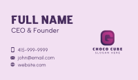 Purple Quote Letter G Business Card Image Preview