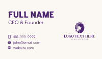 Woman Organic Hair Business Card Preview