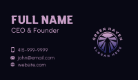 Gradient Purple Arrow  Business Card Image Preview