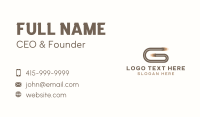 Creative Studio Letter G Business Card Design