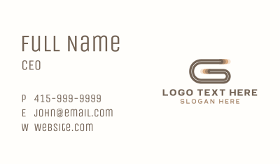 Creative Studio Letter G Business Card Image Preview