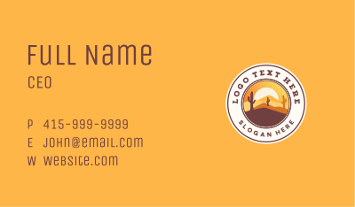 West Desert Landscape Business Card Image Preview