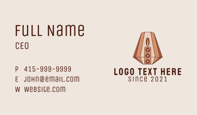 Geometric Candle Lamp Business Card Image Preview