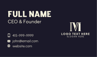 Legal Law Firm Letter M Business Card Image Preview