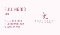 Floral Styling Letter L Business Card Image Preview