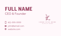 Floral Styling Letter L Business Card Image Preview