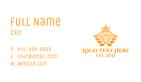 Expensive Golden Diamond Crown  Business Card Image Preview