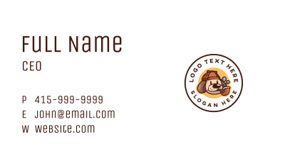 Detective Pet Dog Business Card Image Preview