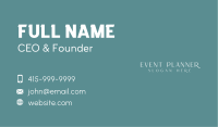 Elegant Business Wordmark Business Card Image Preview