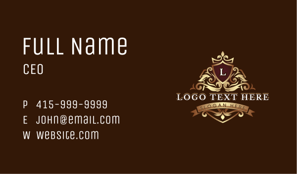 Monarchy Royal Crown Business Card Design Image Preview