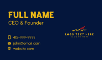 Race Car Wing Driving Business Card Design