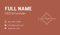 Fashion Boutique Apparel Business Card Preview