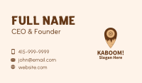 Woodwork Pin Location Business Card Image Preview