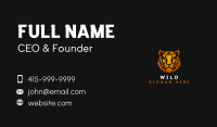 Wild Tiger Safari Business Card Image Preview