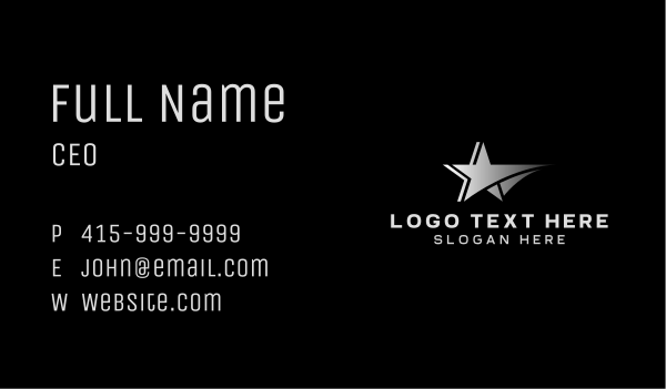 Star Entertainment Corporation Business Card Design Image Preview