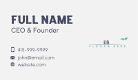 Nature Leaf Wordmark Business Card Image Preview