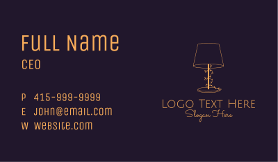 Fancy Lampshade  Business Card Image Preview