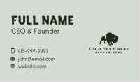 Bison Buffalo Animal Business Card Image Preview