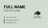 Bison Buffalo Animal Business Card Image Preview