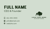Bison Buffalo Animal Business Card Design