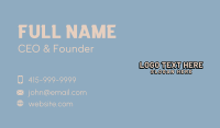 Vintage Hipster Wordmark Business Card Image Preview