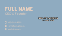 Vintage Hipster Wordmark Business Card Image Preview