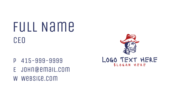 Cowboy Skull Head Business Card Design Image Preview
