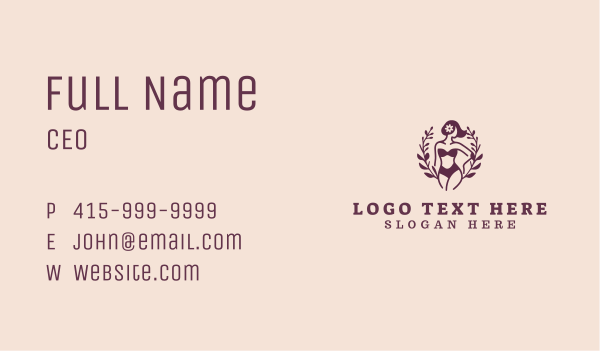 Fashion Bikini Boutique Business Card Design Image Preview