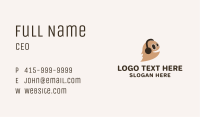 Headphones Cartoon Mascot Business Card Image Preview