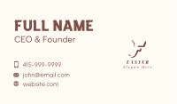 Fashion Clothing Letter F Business Card Image Preview