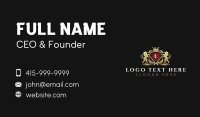 Crown Royalty Lion Business Card Design