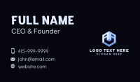 Geometric Cube Engineering Business Card Image Preview