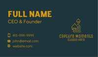 Gold Muslim Mosque Tower Business Card Image Preview