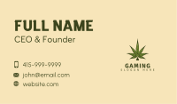 Classic Cannabis Leaf Business Card Image Preview
