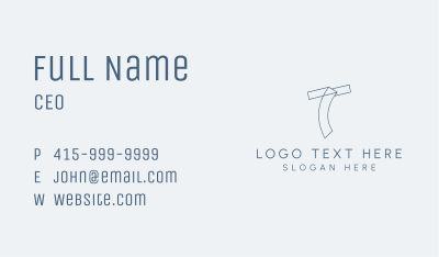 Generic Business Letter T Business Card Image Preview