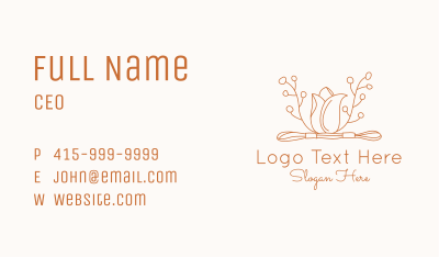 Tulip Embroidery Floss Business Card