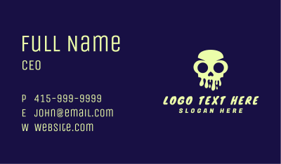 Skull Tattoo Artist Business Card Image Preview