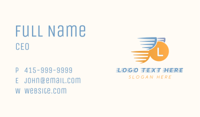 Express Circle Delivery Business Card Image Preview