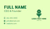 Green Tennis Trophy Cup  Business Card Image Preview