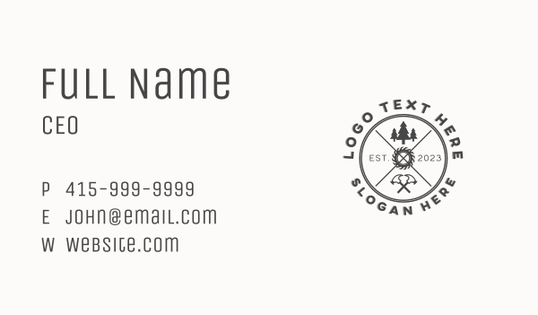 Woodwork Carpentry Workshop Business Card Design Image Preview