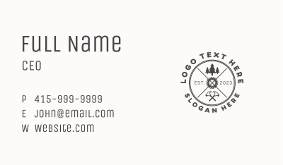 Woodwork Carpentry Workshop Business Card Image Preview