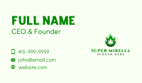 Weed Hemp Fire  Business Card Image Preview
