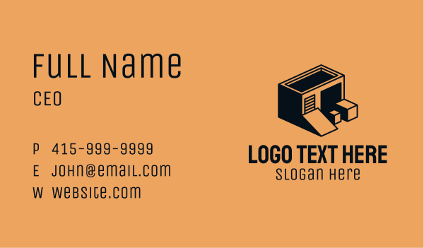 Storage Ramp Warehouse Business Card Design Image Preview