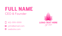 Pink Feminine Floral Petal  Business Card Image Preview