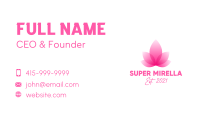 Pink Feminine Floral Petal  Business Card Image Preview