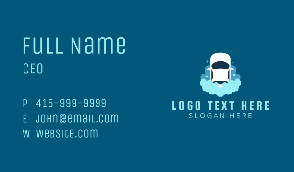 Shiny Car Cleaning Business Card Design Image Preview