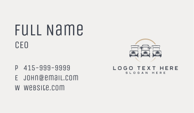 Transport Truck Automotive Business Card Image Preview