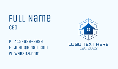 Cyber Tech House Business Card Image Preview