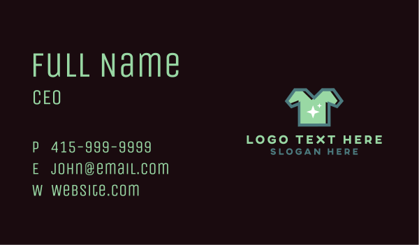 Tshirt Fashion Boutique Business Card Design Image Preview