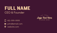 Boutique Script Wordmark Business Card Image Preview